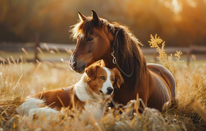 Horse and Dog